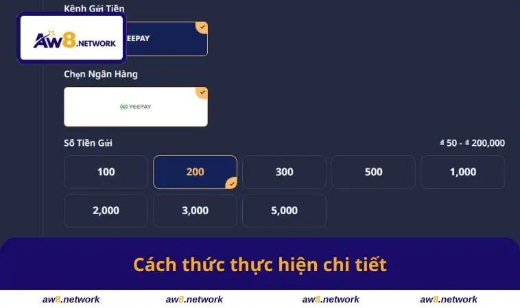 Cách thức thực hiện chi tiết