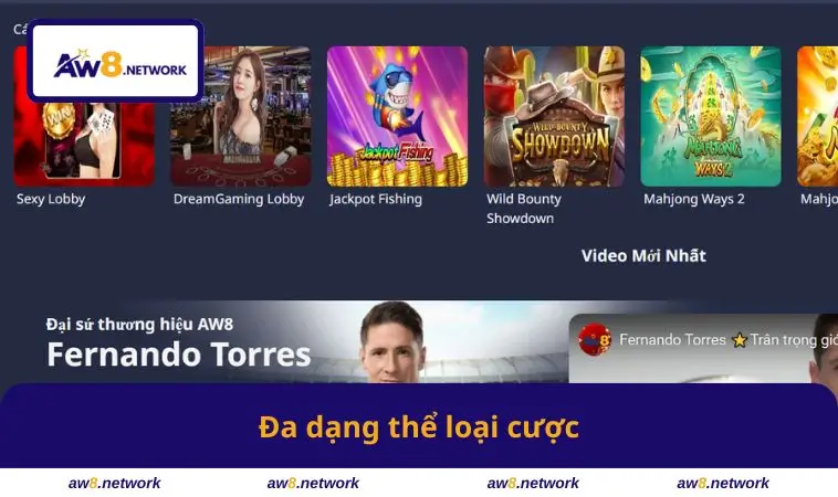 Đa dạng thể loại cược