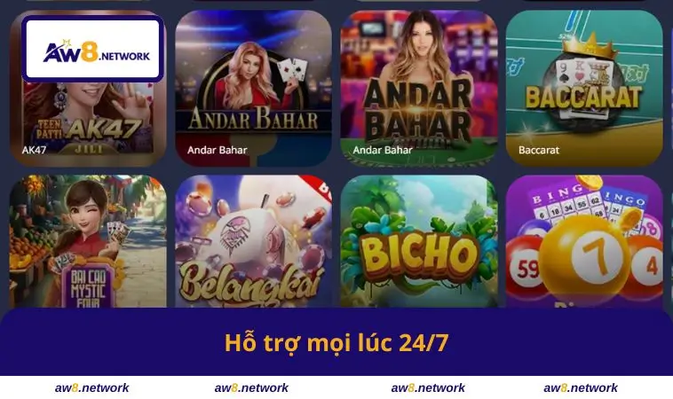 Hỗ trợ mọi lúc 24/7