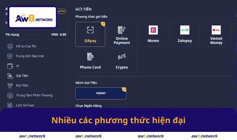 Nhiều các phương thức hiện đại