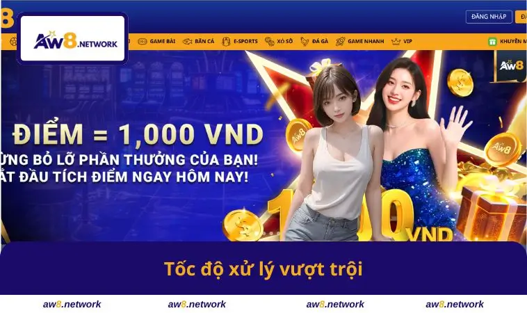 Tốc độ xử lý vượt trội
